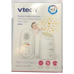 Vtech Digital Audio Monitor w/Glow-On-The-Ceiling Night Light Open Box